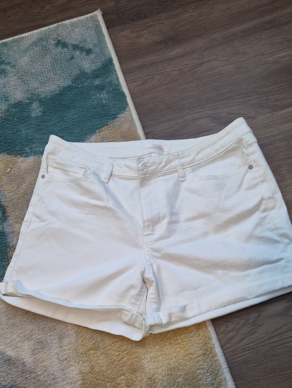 LC Lauren Conrad White Denim Short Shorts